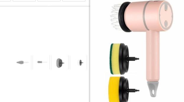 Electric Cleaning Brush Dishwashing Automatic Wireless USB Rechargeable