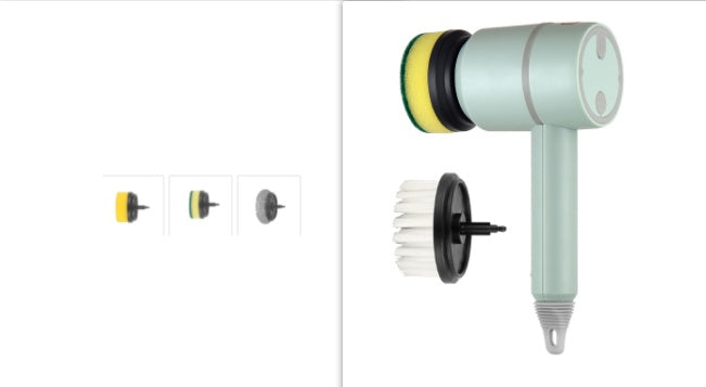 Electric Cleaning Brush Dishwashing Automatic Wireless USB Rechargeable
