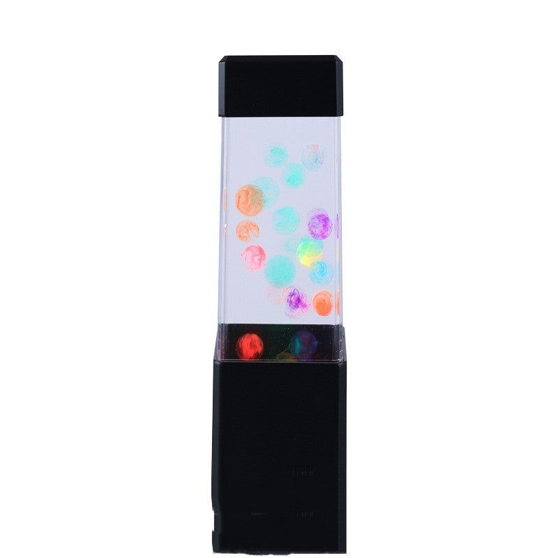 Small Led Desktop Square Simulation Jellyfish Lamp