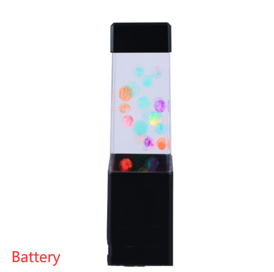 Small Led Desktop Square Simulation Jellyfish Lamp