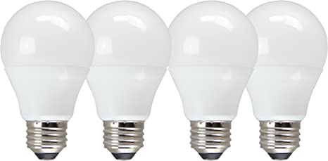 TCP RLVA6027ND4 Value Soft White Non Dimmable 60W Equivalent A19 LED Light Bulbs (4 Pack)